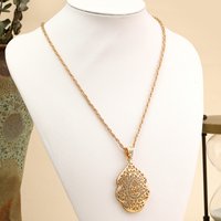 Exquisite Arabic Characters Pendant Hollow Pendant Women's Jewelry Necklace