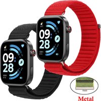 Nylon Loop Band For Redmi Watch 4 5 6 Strap Adjustable Sport Replacement Correa Bracelet For Xiaomi Mi Band 10/9/8 Pro Strap