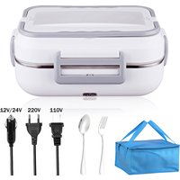 Boîte à lunch électrique 2 en 1 pour les touristes, portable, étanche, camion, étudiant, pique-nique, lieu de travail, nourriture, métropolitain, plus chaud, ensemble de conteneurs, voiture, bureau