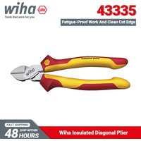 Wiha 43335 Diagonal Cutters with DynamicJoint 1000V VDE 160mm Insulated Plier Professional Electric Electrician Repair Tools