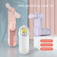 Handheld Mini Fan Foldable Portable Desk Outdoor Neck Hanging 3 Speed USB Rechargeable handheld Fan Cooling Mini Fan Cute Shape
