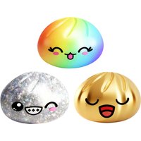 Rainbow Glitter Dumpling Squishy Squeeze Toy Stress Ball Decompression Slow Rising Anti Stress Reliever Sensory Gift