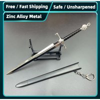 Game of Blackfyre Sword Model Toy Thrones, 22cm, Zinc Alloy Metal, Unsharpened Blade, with Sheath, Ideal for GOT Fans