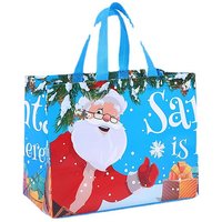 Christmas Gift Bags Folding Storage Bag Santa Claus Elk Xmas Tree Non Woven Reusable Shopping Bag Party Decoration Favor Bags