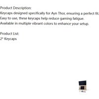 Button Covers Cap for Ayn Thor Game Console Snap-On Protective Trigger Keycaps Helping Reduce Gaming Fatigue Accessories