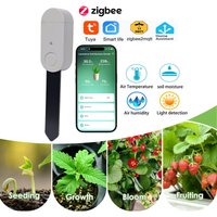 Soil Moisture Sensor Zigbee Smart Monitor Plants Moisture Tester Flower Pot Soil Hygrometer Garden Care Planting Humidity Meter