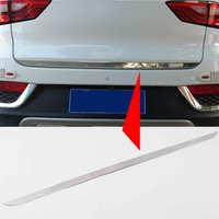 Rear Trunk Tailgate Back Door Lid Cover Trim Stainless Steel Decoration Accessories Exterior For MG ZS EV 2018 - 2022