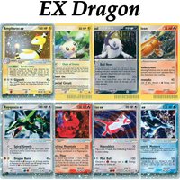PTCG Pocket EX Dragon 2003 Cosmos Holo Absol Minun Ampharos Kingdra Rayquaza Magcargo Charmeleon HR UR Vintage Grail Proxy Cards