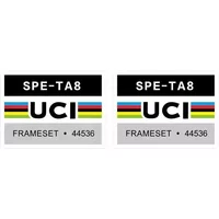 AliExpress NONE 2 UCI Certified Waterproof Scratch-Resistant Stickers PET Material UV Protection Custom Bike Frame Decor for Outdoor Use