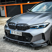 Style Maxton pour BMW Série 3 G20 G21 LCI 2022 2023 2024 2025 2026 : Lame de pare-chocs avant, séparateurs, diffuseur, kit carrosserie tuning
