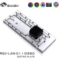 Bykski RGB Water Cooling Distro Plate Reservoir for Lianli PC-O11 Chassis Dual 360mm Radiator Scheme RGV-LAN-O11-D360