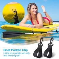 2Pcs Kayak Paddle Holder Webbing Clip 360-Degree Swivel Hook For SUP Board Inflatable Boat Accessories V2U6