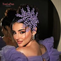 YouLaPan Shiny Rhinestone Bridal Headwear Luxury Wedding Headband Women Hair Accessories Headpiece Party Banquet Headdress HP438