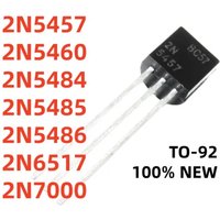 20Pcs/lot 2N5457 2N5460 2N5484 2N5485 2N5486 2N7000 2N6517 TO-92 Through-hole transistor Best quality