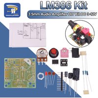 LM386 Mini Audio Amplifier DIY Kit 3.5mm 3V-12V Power Amplifier Suite Trousse Amplificador Module Board Beyond TDA2030