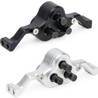 Aluminum Machined Transfer Case Gearbox With 5mm Shaft for 1/10 RC Crawler Cheater Rigs LCG Chassis Build Upgrade Parts