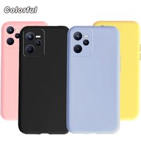 For Realme C35 Case RealmeC35 C 35 4G RMX3511 2022 Candy Color Silicone Soft Cover Cases For Realme Narzo 50A Prime Phone Bumper