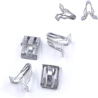 10Pcs Metal Retainer Clip Universal Car Front Console Dash Dashboard Trim Panel Fastener Clip for Ford Mazda Audi Toyota