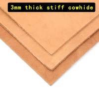 3mm thick hard cowhide, original color vegetable tanned leather, head layer cowhide leather, handmade leather, knife sheath, wai