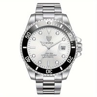 TEVISE Men's Watch Automatic Mechanical Night Vision Calendar Waterproof Stainless Steel Top Brand Classical Business Wristwatch
