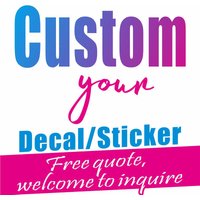 Custom Vinyl Decal Sticker Personalized Lettering logo oicture Car Laptop Window Wall Waterproof Vinyl