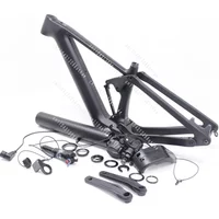E-MTB 250W Bafang M820 Mid Motor 720WH Battery MTB Full Suspension Frame Deposit Full Suspension Carbon Fiber Ebike Frame