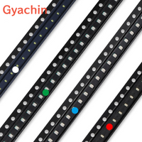 100pcs 0805 0603 1206 SMD LED Ultra Bright Red Blue Yellow White Orange Purple Pink Color Light Diode Emitting Diode Kit DIY