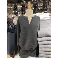 Dark Grey Simple Sweater Cardigan Spring Round Neck Single Breasted Long Sleeve Cotton Knitwear Casual Simple All-match Sweaters