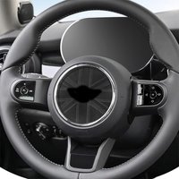 Car Steering Wheel Stickers For MINI Cooper R50 R53 R52 R55 R56 R57 R58 R59 R60 R61 F54 F55 F56 F57 F60 Clubman 3D Car Sticker