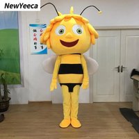 Maya Bee Mascot Costume AdultS Cartoon Character Cosplay Outfit Suit Insect Theme Advertising Performance Props Party Carnival