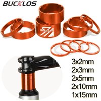 11pcs Bicycle Headset Spacer Aluminum MTB XC Bicycle Spacer for 28.6mm Front Fork 2/3/5/10/15/20mm Washer 1-1/8" Headset Washer