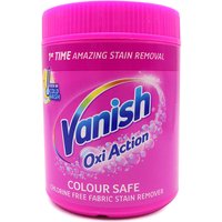 Vanish Oxi Action Pink Fabric Stain Remover Powder 470G Colour Care Laundry Cleaning Booster