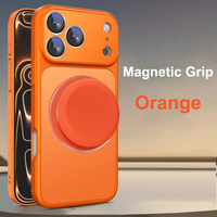Grippopso Orange Magnetic Phone Grip for Magsafe Cellphone Holder for MagSafe Accessories For iPhone 17 16 Pro Max Plus 15 14 13