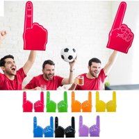 Giant Single Finger Cheer Gloves DIY Blank Foam Hand We'Re Number 1 Foam Hand Cheerleading Props For Sports Cheer