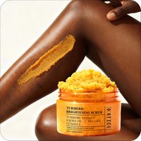 Melanin Turmeric Scrub for Dark Spots Brightening Inner Thighs Bikini Area Underarms Natural Exfoliating Face for All Skin Types