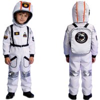 Halloween children's astronaut costume white space suit and backpack hat Carnival Cosplay school science party fancy dress