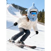 AliExpress NONE 3in1 Cartoon Shark Ski Helmet Cover Winter Warm Comfortable Soft Casual for Skiing Snowboarding Motorcycles and Winter Cycling