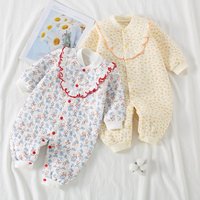 Soft Baby Girl Clothes Cotton Autumn and Winter Newborn Romper Cute Girl Bodysuit Warm Boy Clothes Babies 0 to 12 Months