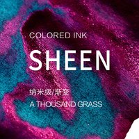6 Colors Nano-grade 5/15ml Sheen Fountain Pen Ink Gradient Color Changing Ink for Calligraphy School Office Supplies Stationery