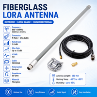 868 MHz 915 MHz für Omni-Antenne 12 dBi Glasfaser für den Außenbereich mit N-Anschluss für Helium- und Long-Range-Konnektivität