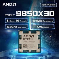 AMD Ryzen 7 9850X3D 8-Core 16-Thread DDR5 4.7GHz Socket AM5 L3=96M 4NM 120W R7 9850X3D But No Cooler