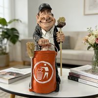 Novelty Sanitation Worker Decor Figurine