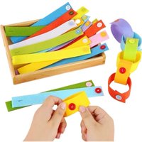 10/20/30 Pcs Montessori Felt Button Toy Motor Skill Development Fine Training Learn To Dress Practice Aid For Kindergarten