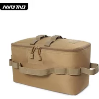 Large Capacity Outdoor Tool Bag Camping Gas Tank Storage Picnic Cookware Multifunction Kit with Ground Nail for Gas Canister