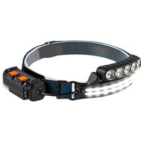 1Set High Lumen Super Bright Head Light Lamp With Motion Sensor & Red Light 3+3 Modes Hard Hat LED ABS+PC For Adults