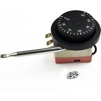 12V 0-120°C Car Electric Fan Capillary Adjustable Thermostat 3 Pin Tempering Switch Temperature Controller Auto Accessories