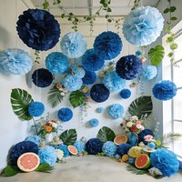 20PCS Tissue Paper Pom Poms Flower Balls for Christmas Halloween Home Decoration Wedding Birthday Party Wall Hanging