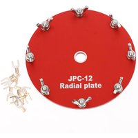JPC-12 PAC-12 Antenna Grounding Plate Counterpoise Plate With Fork Terminals Portable HF Short Wave Antenna
