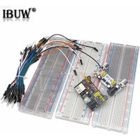 1PCS MB-102 MB102 Breadboard 830 / 400 Point Solderless PCB Bread Board transparent Test Develop DIY Black White For Arduino
