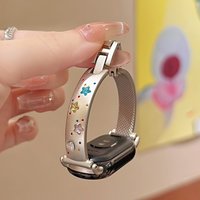 Sparkling luxury metal strap for Xiaomi Band 10 8/9 Pro girl strap suitable for Redmi Watch 4/5 universal 18/20/22mm